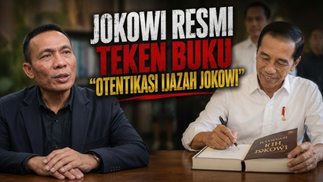 Drama Ijazah Memasuki Fase Tak Terduga Jokowi Teken Buku Rismon, Apa Makna di Balik Aksi Ini