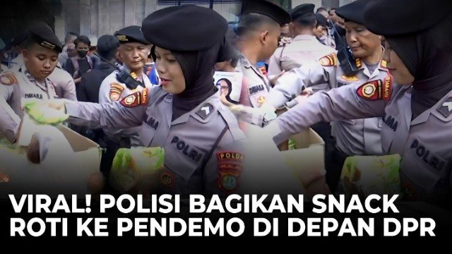 Dua Wajah Penegak Hukum! Saat Demo Kritis Dihalangi, Polisi Justru ‘Manjakan’ Massa Pro-MBG dengan Roti