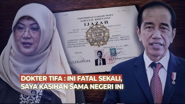 GEGER! Dokter Tifa Ngaku Dapat ‘Bocoran’ Barbuk Kejaksaan, Nasib Pak Jokowi di Ujung Tanduk