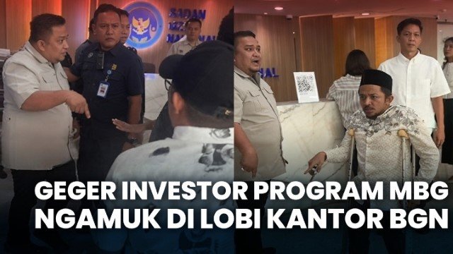 GEGER! Investor Program MBG Mengamuk di Lobi Kantor BGN, Tuntut Kejelasan Uang Mereka