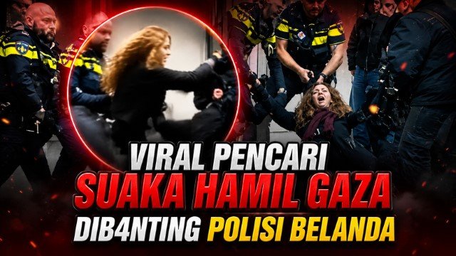 GEGER! Polisi Belanda ‘Banting’ Ibu Hamil Asal Palestina, Netizen Dunia Ngamuk