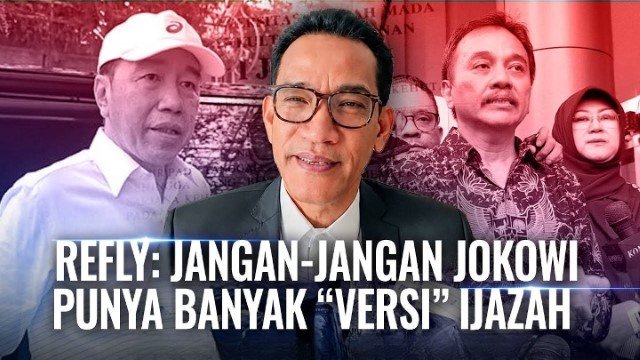Jokowi Akan Bawa Ijazah SD-S1 ke Sidang, Refly Harun Jangan-Jangan Punya Banyak Versi...