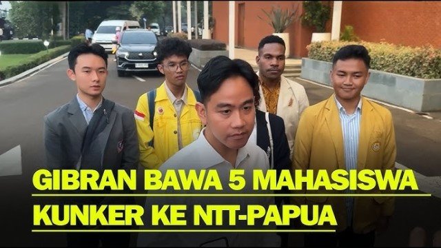 Langkah Tak Lazim Gibran Ajak Mahasiswa Ikut Kunker ke Papua dan NTT, Benarkah Ada Misi Politik
