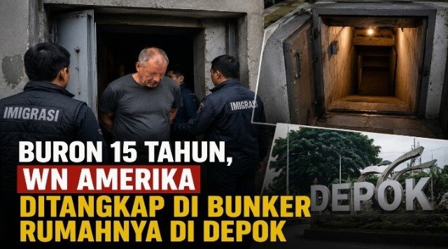 Persembunyian Berakhir di Depok! Predator Seksual Buronan AS Diciduk Saat Sembunyi di Bunker