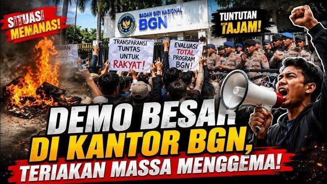 Puncak Kemarahan! MBG Watch Segel Kantor BGN, Tuntut Moratorium dan Audit Total