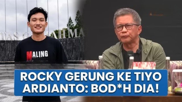 Rocky Gerung Ngamuk! Sebut Tiyo Ardianto Bodoh karena Bikin Narasi Prabowo Dijadikan Kucing