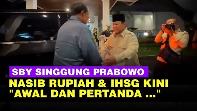 SBY Turun Tangan! Pesan Keras untuk Prabowo di Tengah Rupiah Babak Belur dan BBM Mencekik