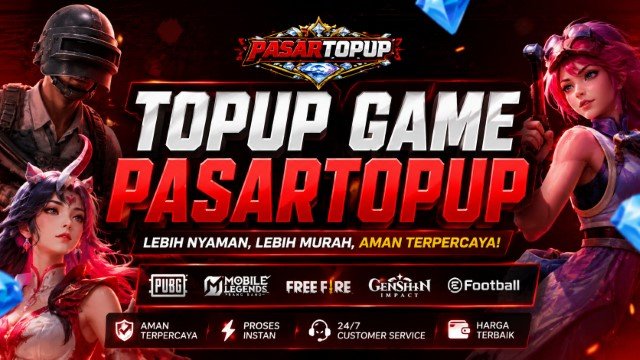 Solusi Topup Game Termurah, Aman, Cepat, dan Legal 100%