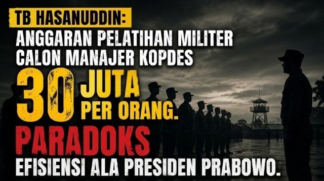 TERKUAK! Anggaran Latihan Militer Kopdes Tembus Rp30 JutaOrang