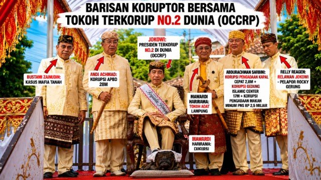 TERKUAK! Para Tokoh di Samping Jokowi Saat Ritual Injak Kepala Kerbau Ternyata 'Mafia & Koruptor'