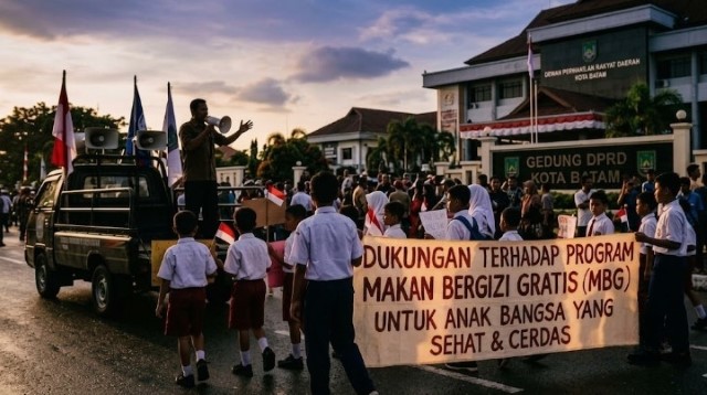 Topeng 'Dukungan' MBG Mengapa Siswa SD Dipaksa Turun ke Jalan Demi Ambisi Politik Orang Dewasa