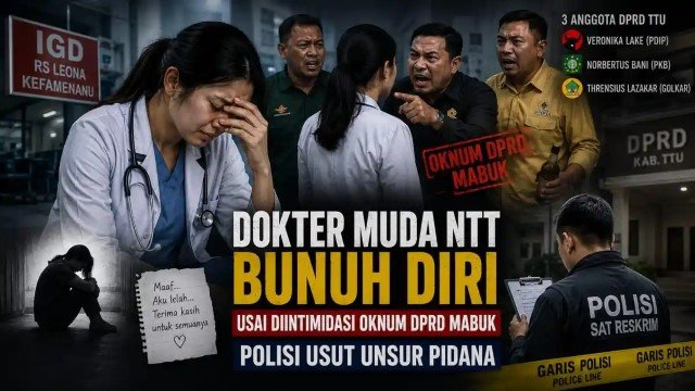 Wakil Rakyat atau Pembunuh Nyawa Dokter Muda NTT Melayang Usai Diintimidasi Oknum DPRD Mabuk!
