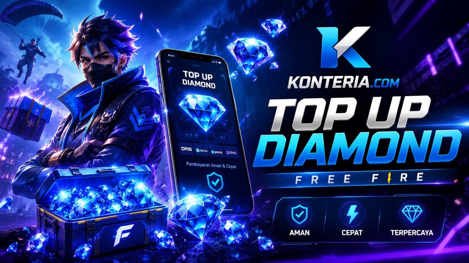 Cara Top Up Diamond Free Fire Murah dan Cepat di Konteria.com