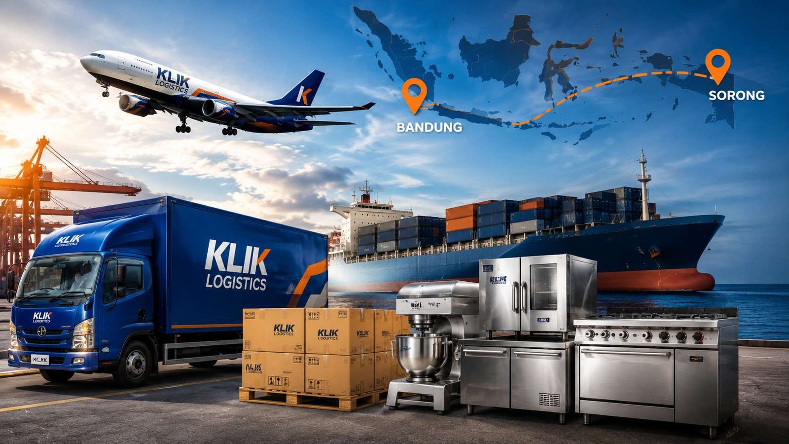 Ekspedisi Bandung Sorong untuk Pengiriman Kitchen Equipment Restoran