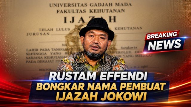Fakta Baru Kasus Ijazah Terkuak! Rustam Effendi Kantongi Jejak Pembuat Dokumen Jokowi di Pasar Pramuka