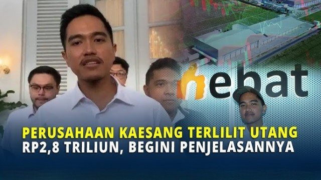 GEGER! Perusahaan Kaesang Terlilit Utang Rp2,8 Triliun, Inilah Rincian Utang Putra Bungsu Jokowi Yang Bikin Melongo