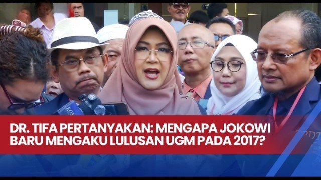 Geger! Dokter Tifa Bongkar Kejanggalan, Sebut Jokowi Baru Mengaku Alumni UGM Tahun 2017
