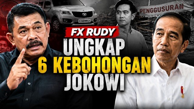 Geger Pengakuan Kader Senior! FX Rudy Bongkar 6 Dosa dan Kebohongan Jokowi Yang Selama Ini Ditutup-Tutupi