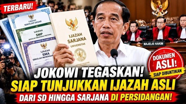Jokowi Tak Lagi Diam: “Saya Akan Tunjukkan Ijazah Asli di Depan Hakim!”