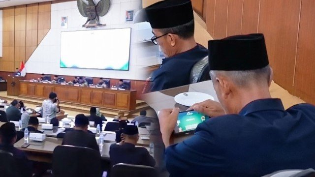 Memalukan! Pejabat Kepergok Asyik Main Game Saat Rapat Paripurna DPRD Madiun