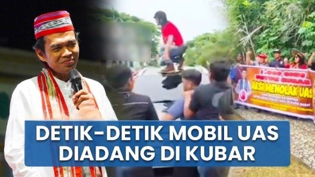 Mencekam! Pengadangan Ustadz Abdul Somad Gegerkan Kutai Barat, Ribuan Jemaah Nekat Pasang Badan Pasang Pagar Betis