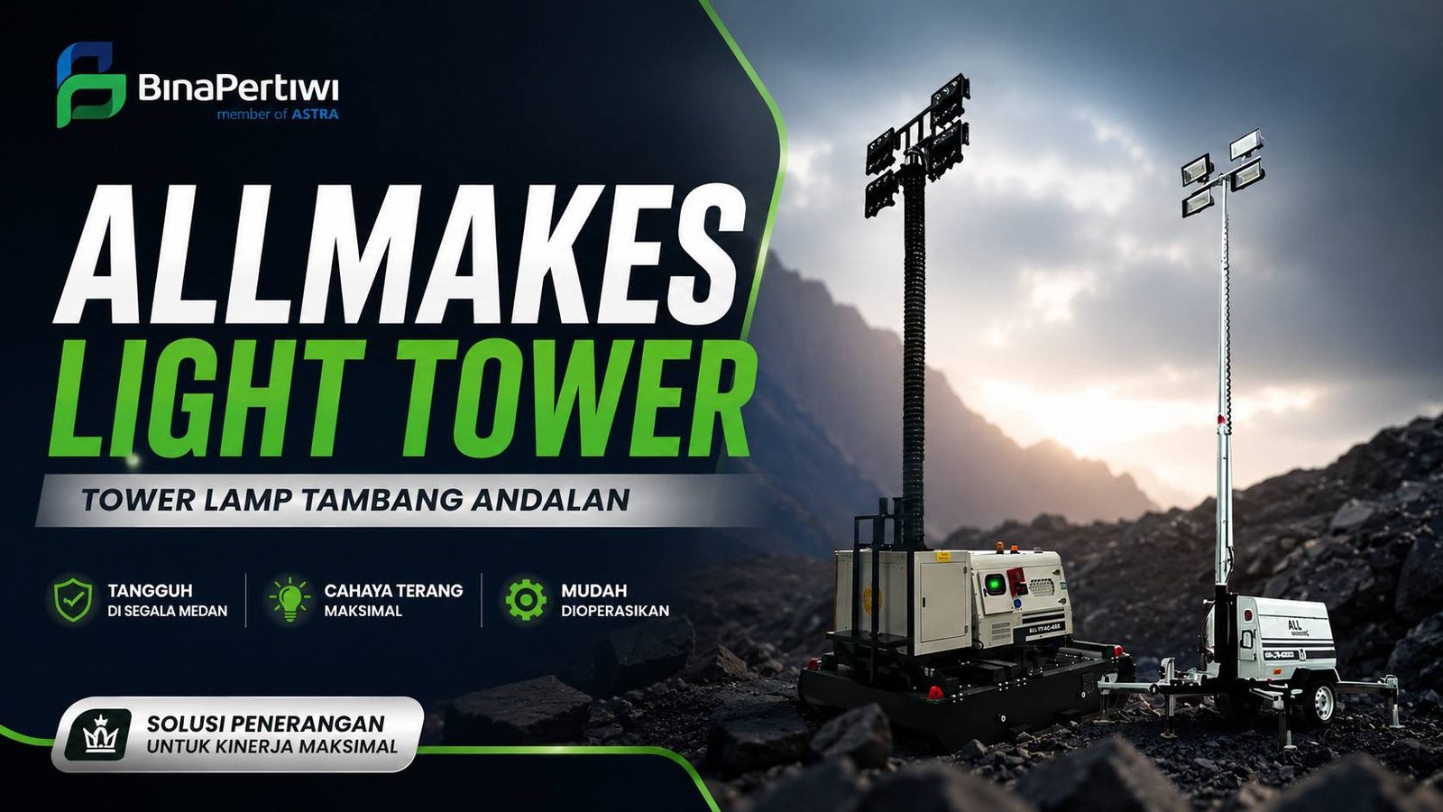Mengenal Jenis Lampu Tambang untuk Operasional Pertambangan dan Proyek Heavy Duty