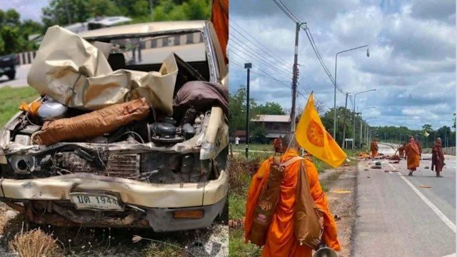 Mengerikan! Anak Kecil Nekat Setir Pikap Berujung Maut, Tabrak Brutal 10 Biksu hingga Tewas