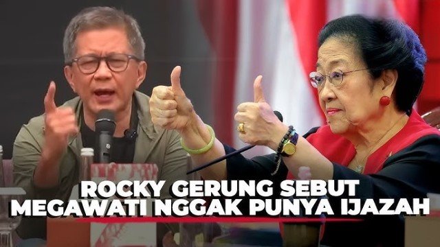 Rocky Gerung Sebut Megawati Tak Punya Ijazah Tapi Otaknya Berisi, Sindir Siapa