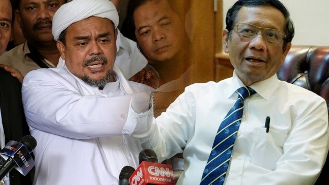Singgung Mental Pecundang! Habib Rizieq Meledak Sentil Mahfud MD Suka Marah-Marah Gegara Gagal Dapat Jabatan