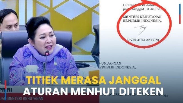 Skandal Permenhut! Raja Juli Tanda Tangani Dokumen dari Tanah Suci, DPR Murka, Titiek Soeharto Kok Bisa!