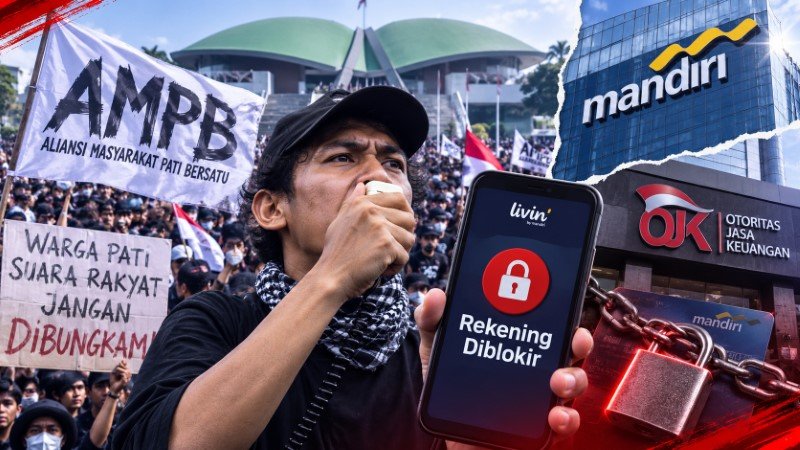 18 Organisasi Kecam Pemblokiran Rekening Koordinator AMPB Bank Mandiri dan OJK Harus Tanggung Jawab!