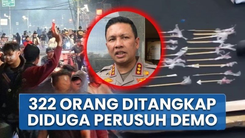 7 Fakta Penangkapan 322 Terduga ‘Perusuh’ Usai Aksi Panas di Gedung DPR