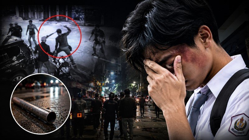 Aksi Sadis Gerombolan Ngaku Intel! Siswa MA Pejompongan Dianiaya Brutal Hingga Babak Belur Pakai Besi Dituduh Provokator Demo 27 Agustus