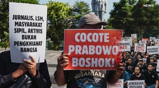 Aliansi Jurnalis Jatim Ngamuk dan Tuntut Prabowo Minta Maaf Terbuka Soal Istilah 'Londo Ireng'!