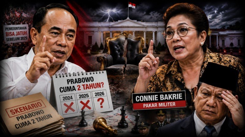 Budi Arie Ungkit Potensi Pemerintahan Jatuh, Pakar Militer Connie Bakrie Ternyata Pernah Bongkar Skenario Prabowo Cuma 2 Tahun!