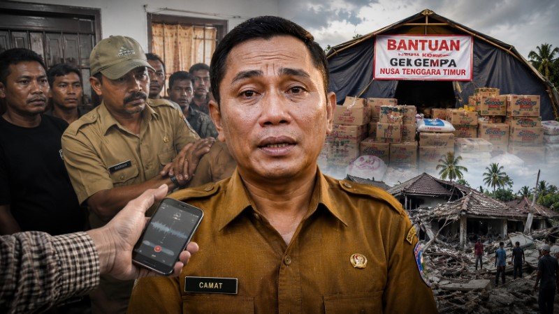Cerita Viral Camat di NTT Dipaksa Mengaku Terima Bantuan Melimpah Untuk Korban Gempa Bikin Publik Meradang!