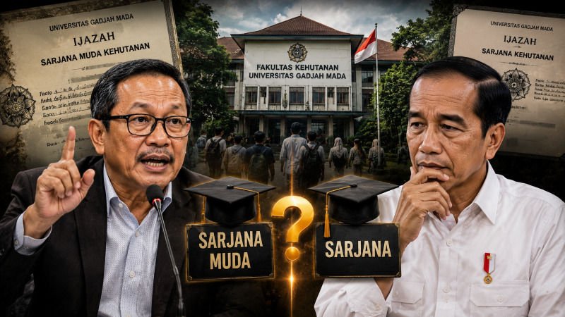 Dekan Kehutanan UGM Buka Suara! Sebut Jokowi Punya Gelar Sarjana Muda, Apa Bedanya Dengan Sarjana Biasa