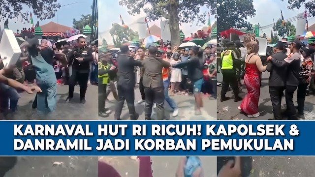 Detik-Detik Mencekam! Kapolsek dan Danramil Cicalengka Dikeroyok Peserta Karnaval, Pelaku Langsung Diringkus
