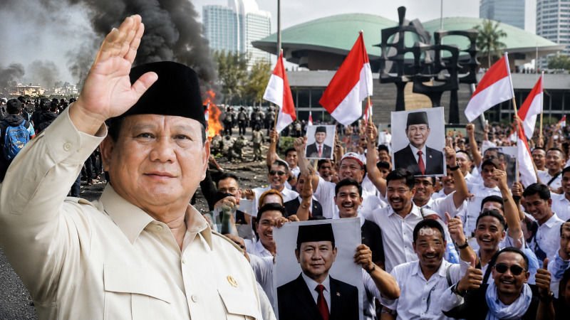 Di Tengah Gelombang Demo, Sekelompok Massa Datang Geruduk DPR Justru Untuk Beri Dukungan Penuh ke Prabowo!