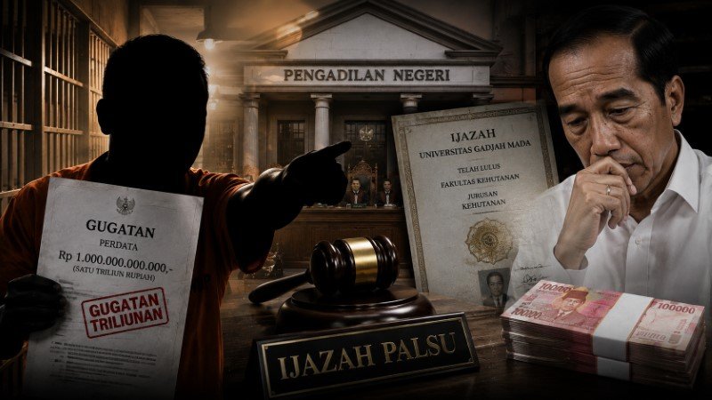 Eks Narapidana Ngamuk Seret Jokowi ke Meja Hijau Gegara Kasus Ijazah Palsu, Gugatan Triliunan Rupiah!