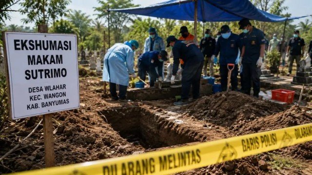 Ekshumasi Makam Sutrimo! Pengacara Keluarga Bongkar Kejanggalan Saat Proses Bongkar Kuburan Berlangsung