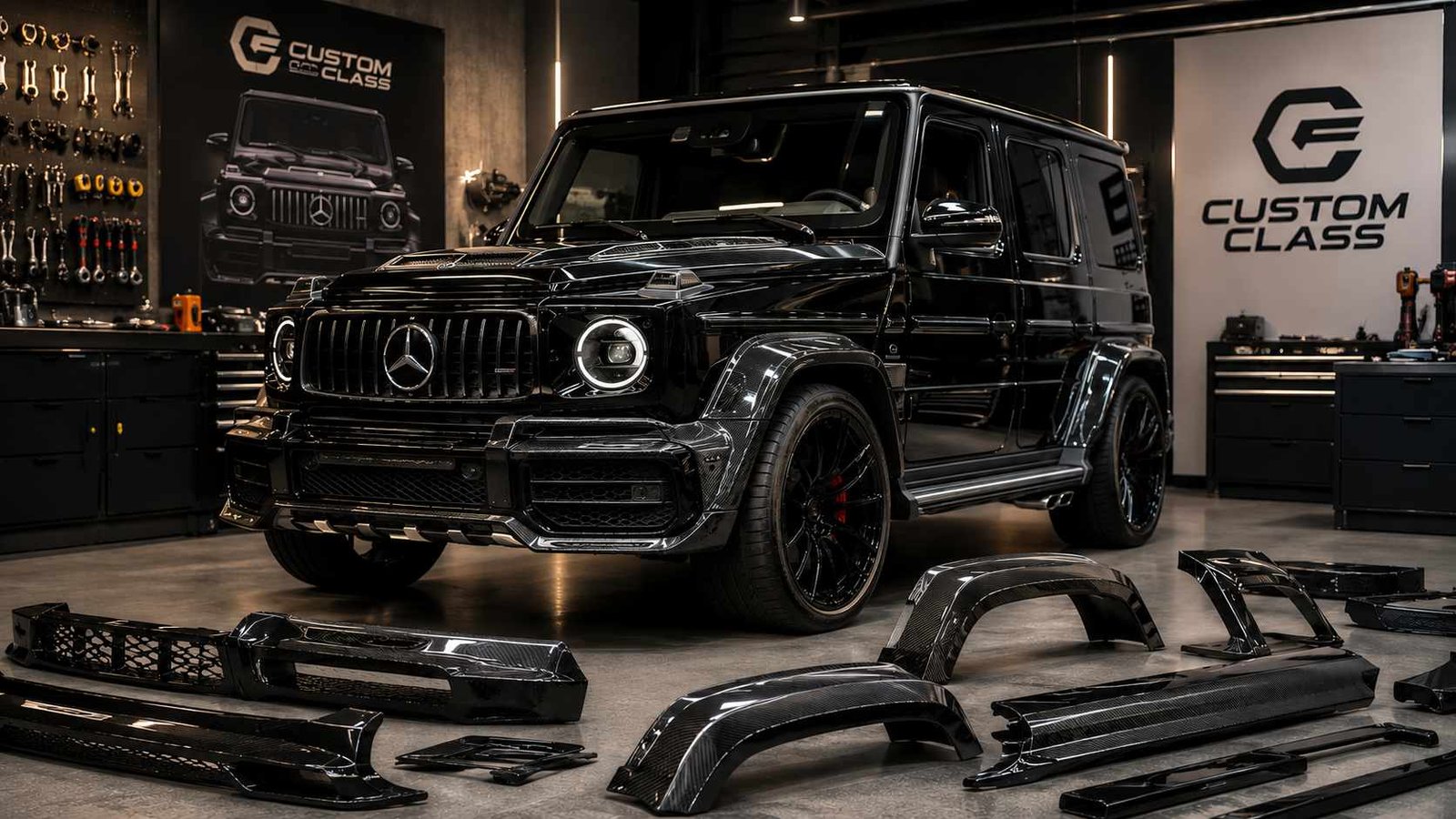 Exclusive Tuning and Installation of the Kit B Body Kit for the Mercedes G-Wagon