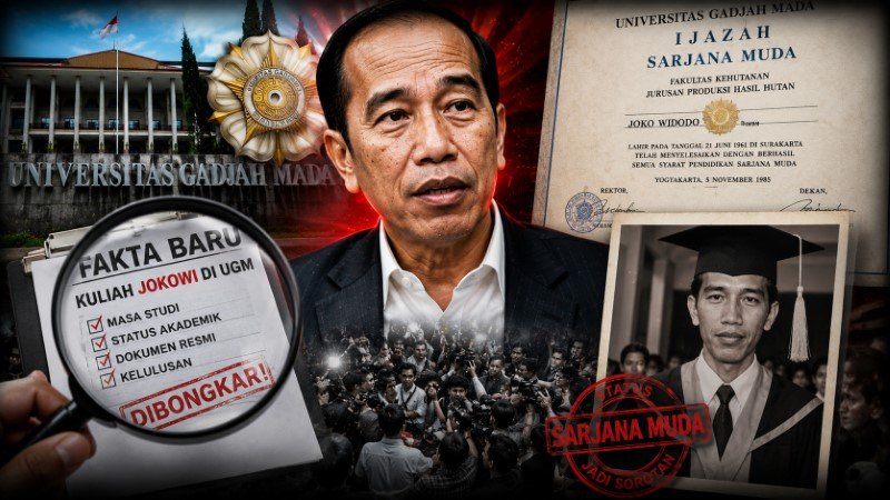 Fakta Baru Kuliah Jokowi di UGM Dibongkar, Status Sarjana Muda Jadi Sorotan Publik!