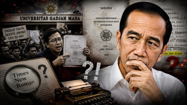 Skandal Ijazah Jokowi Kian Memanas! Senior UGM Bongkar Fakta Skripsi dan Percetakan Era 1980-an