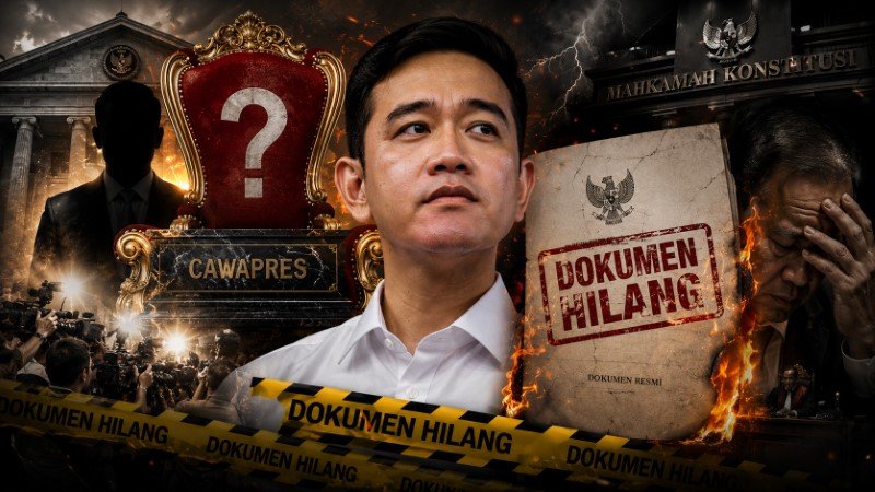 GEGER! Isu Panas Dokumen Hilang, Syarat Cawapres Gibran Terancam Gugur