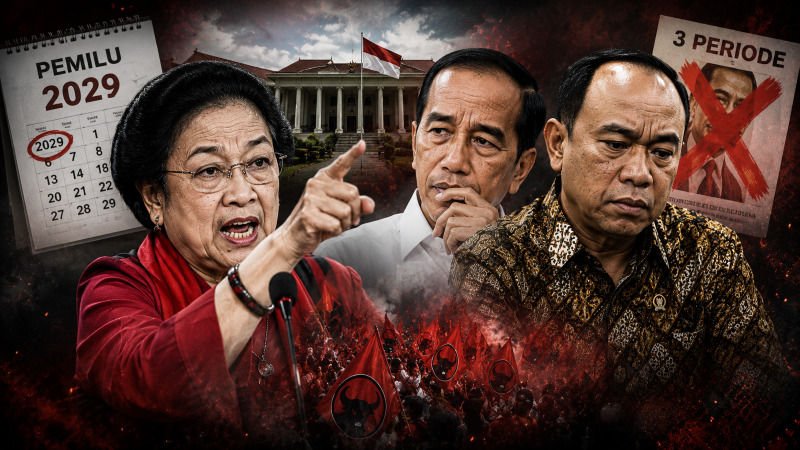 GEGER Pemilu 2029 Dipercepat, Cerita Megawati Tolak Jokowi 3 Periode Terbukti Benar