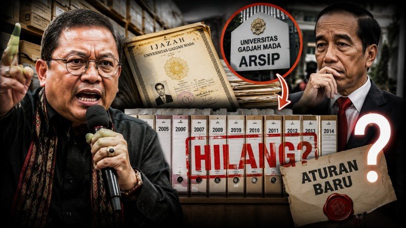 GEMPAR! Bonatua Silalahi Emosi Pertanyakan Jejak Arsip Ijazah Jokowi 2005-2014 Kok Bisa Hilang Karena Aturan Baru