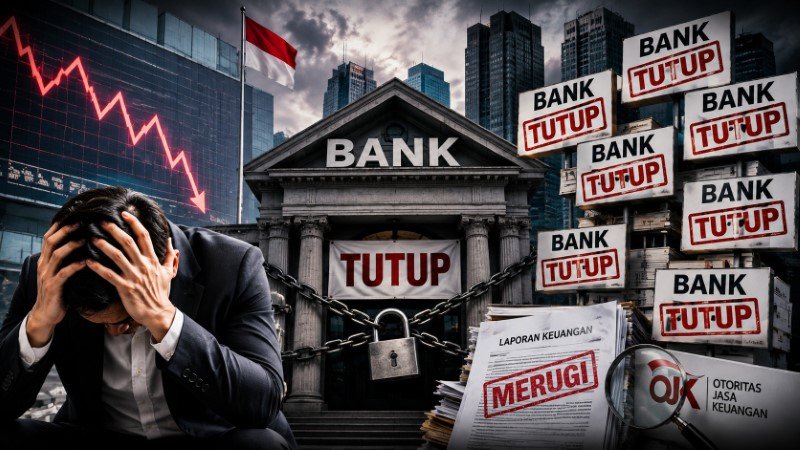 Gawat! 12 Bank di RI Tutup dalam 8 Bulan, Pertanda Apa Ini
