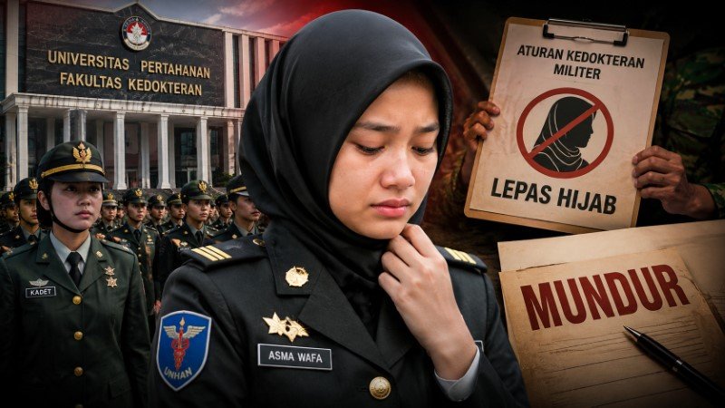 Geger Dunia Pendidikan! Calon Kadet Asma Wafa Mundur dari Kedokteran Unhan Usai Diminta Lepas Hijab