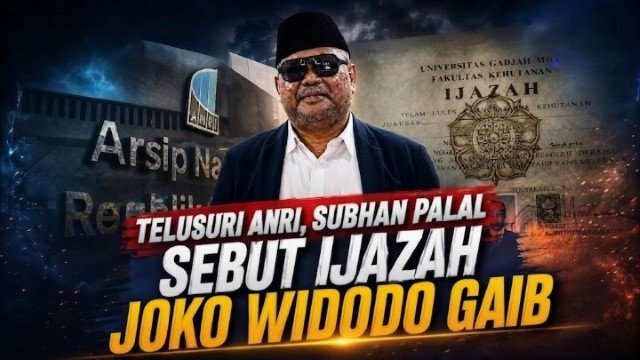 Gempar Dunia Hukum! Subhan Palal Resmi Laporkan Jokowi Atas Tindak Pidana Kearsipan Karena Ijazahnya Tidak Ditemukan di ANRI